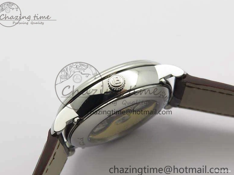 0519 FreshLook Villeret 6654 SS Complicated Function OMF 1:1 Best Edition White Dial On Brown Leather Strap A 8119